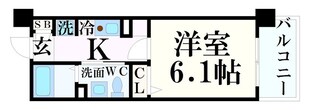 三ノ宮駅 徒歩3分 6階の物件間取画像